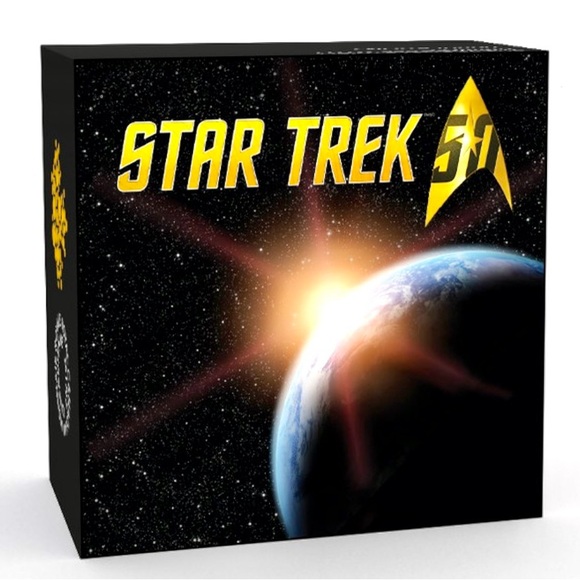 Star Trek Enterprise - 1 oz. Pure Silver Coloured Coin (2016) MINTAGE 11,500 - Picture 4 of 6